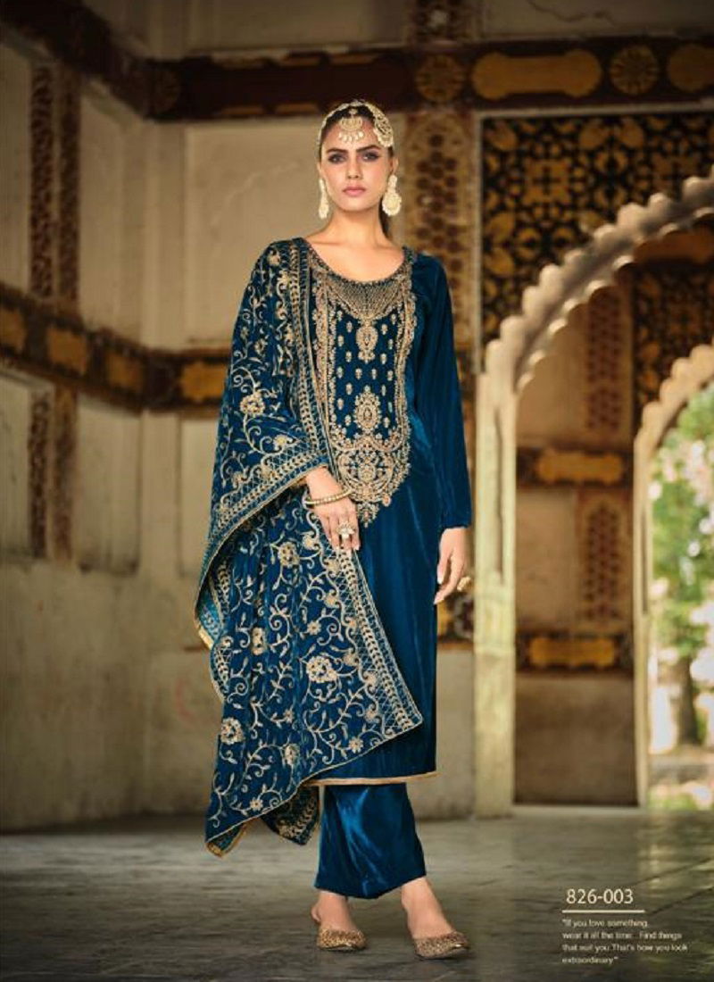 Belliza Nagina Heavy Embroidered Dress Material Collection
